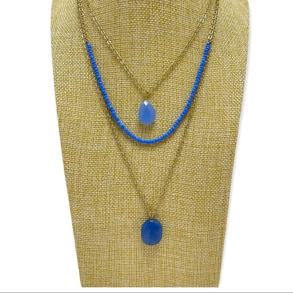 Melrose And Market Multi Strand Bead And Stone Necklace